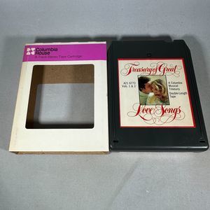Treasury Of Great Love Songs Columbia House 8-Track Tape A21 6773
